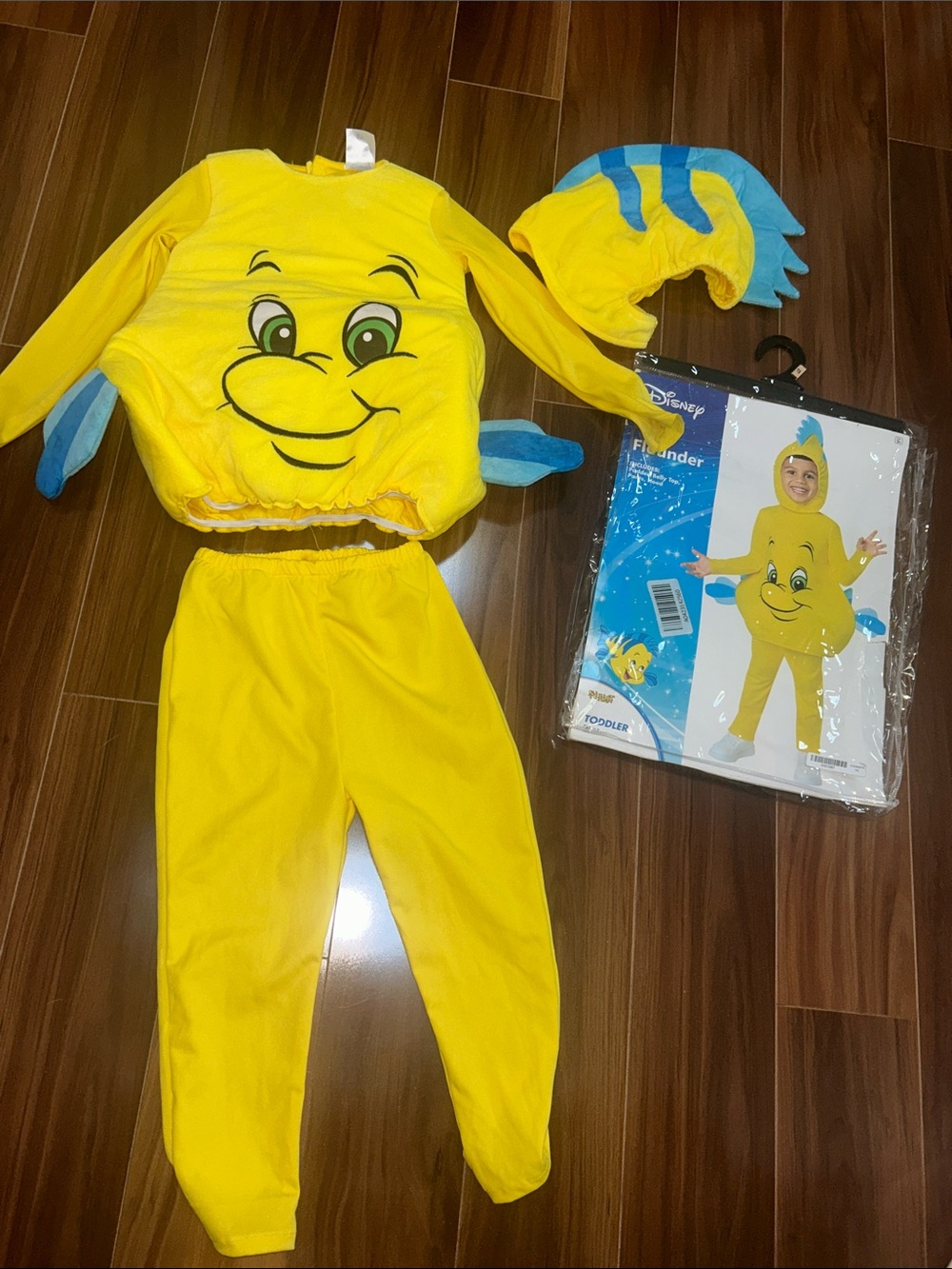 2T Toddler Kids Disney Flounder fish Costume